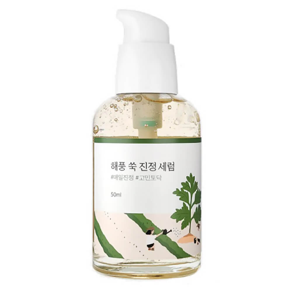 Успокаивающая сыворотка с полынью Round Lab Mugwort Calming Serum, 50 мл